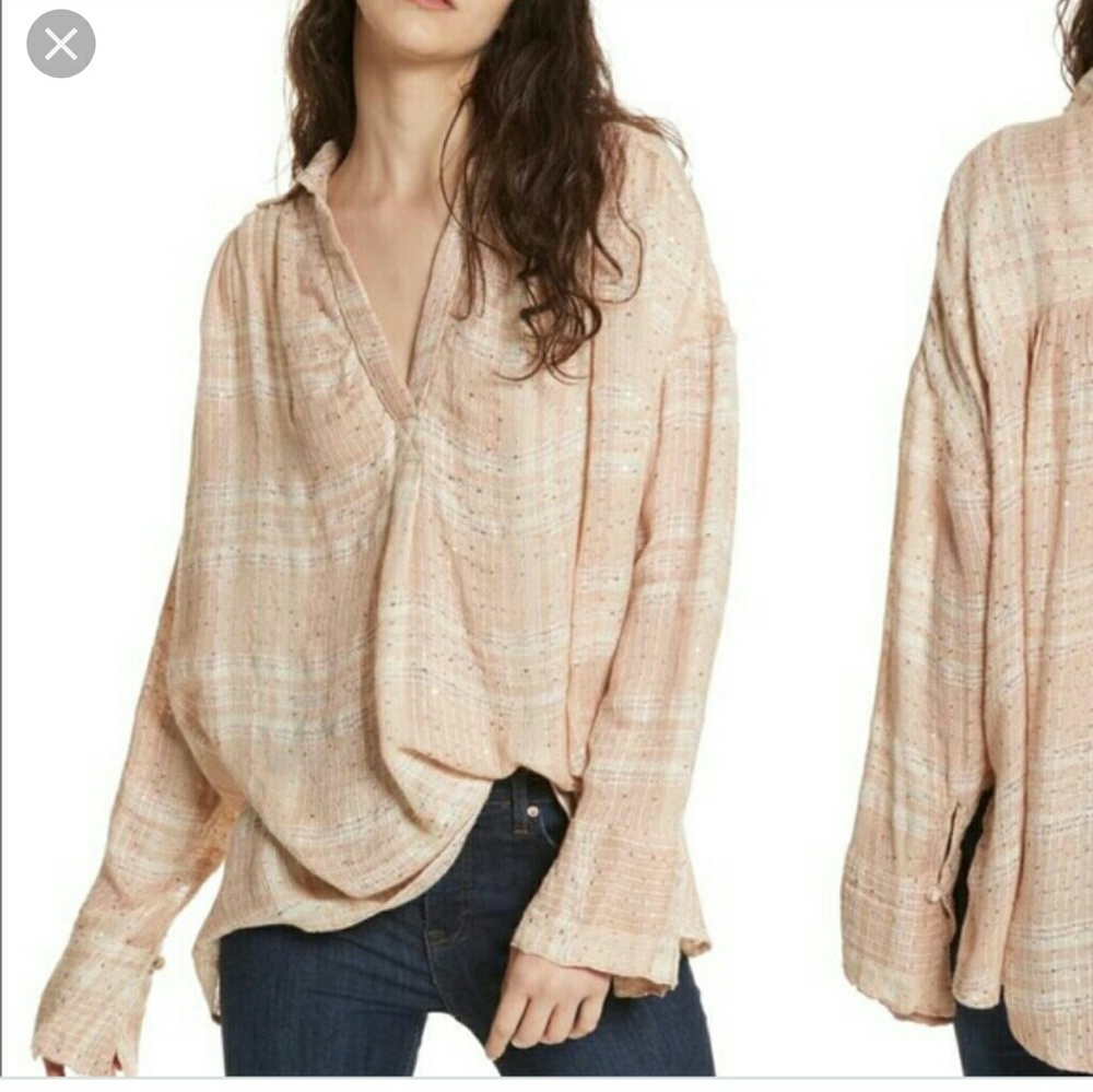 Free People Sequin Top